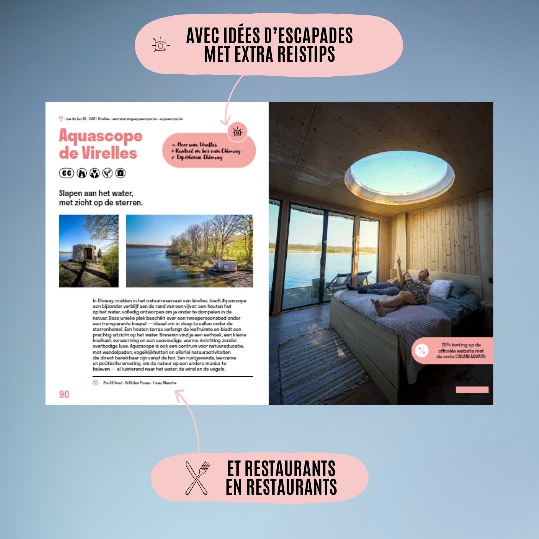 New Book Pre-Sale: 100 unique stays in Belgium (only in FR & NL)
